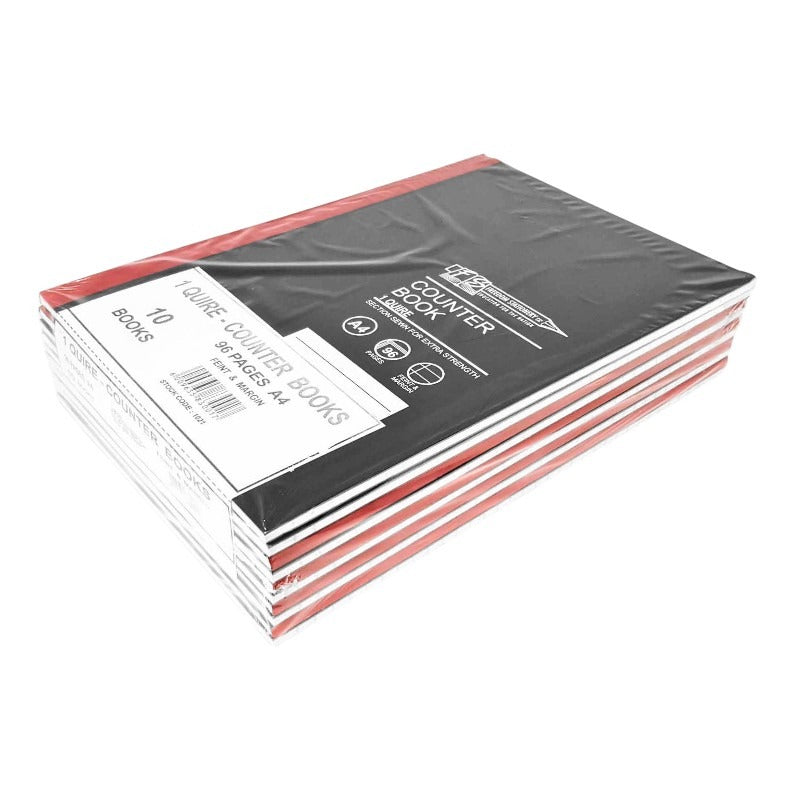 A4 1 - Quire Hardcover Books - 96 Pages, Pack Of 10