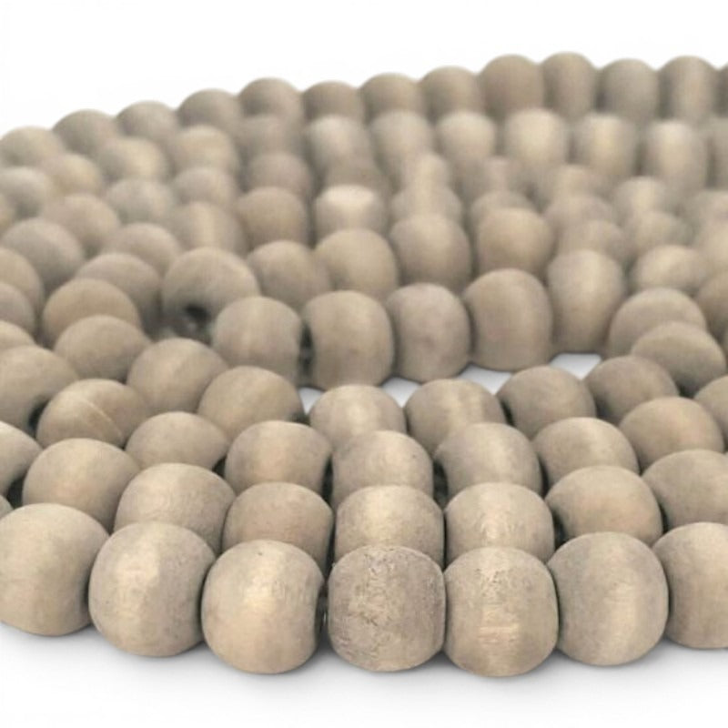 Washed Wooden Beads - Round - 10 mm, Hole 2 mm