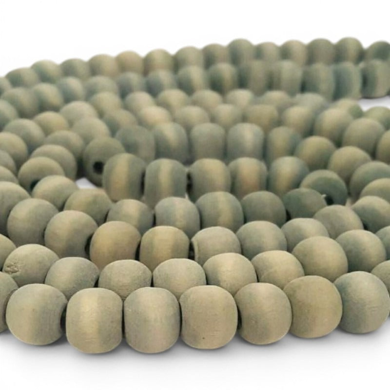 Washed Wooden Beads - Round - 10 mm, Hole 2 mm