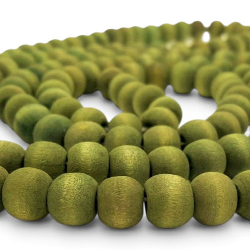 Washed Wooden Beads - Round - 10 mm, Hole 2 mm
