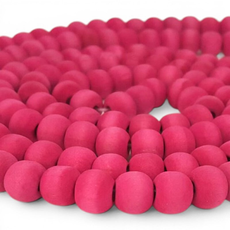 Washed Wooden Beads - Round - 10 mm, Hole 2 mm