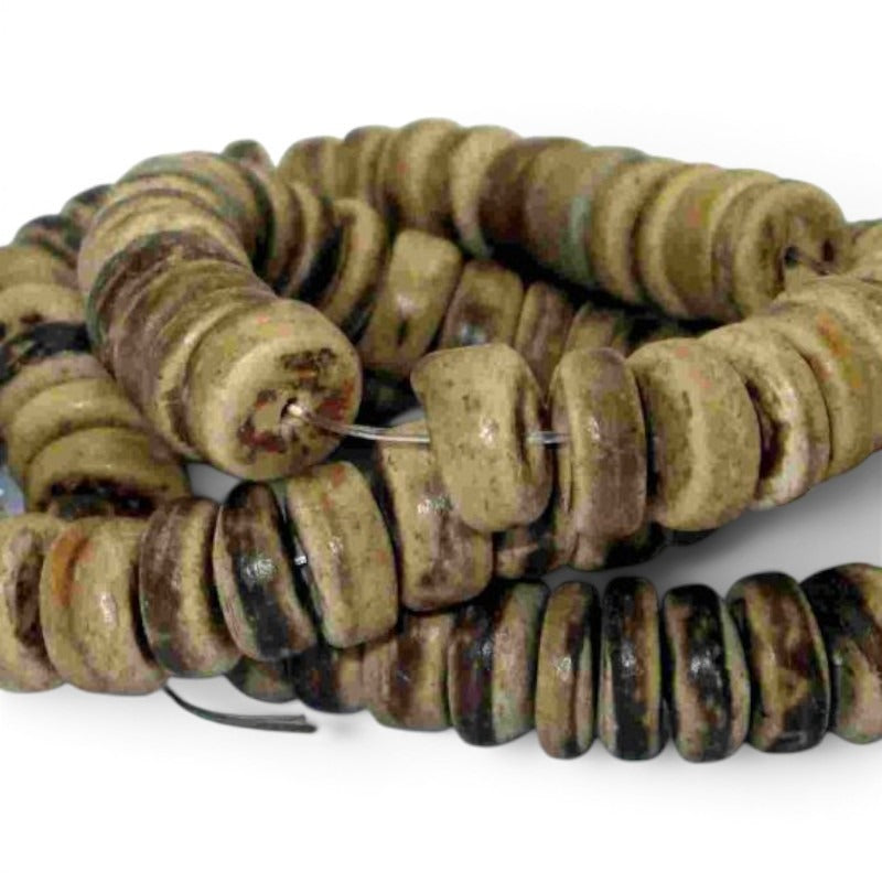 WOOD COCO - 4 - 5 Mm DISC - Col.tiger (Beige/brown)
