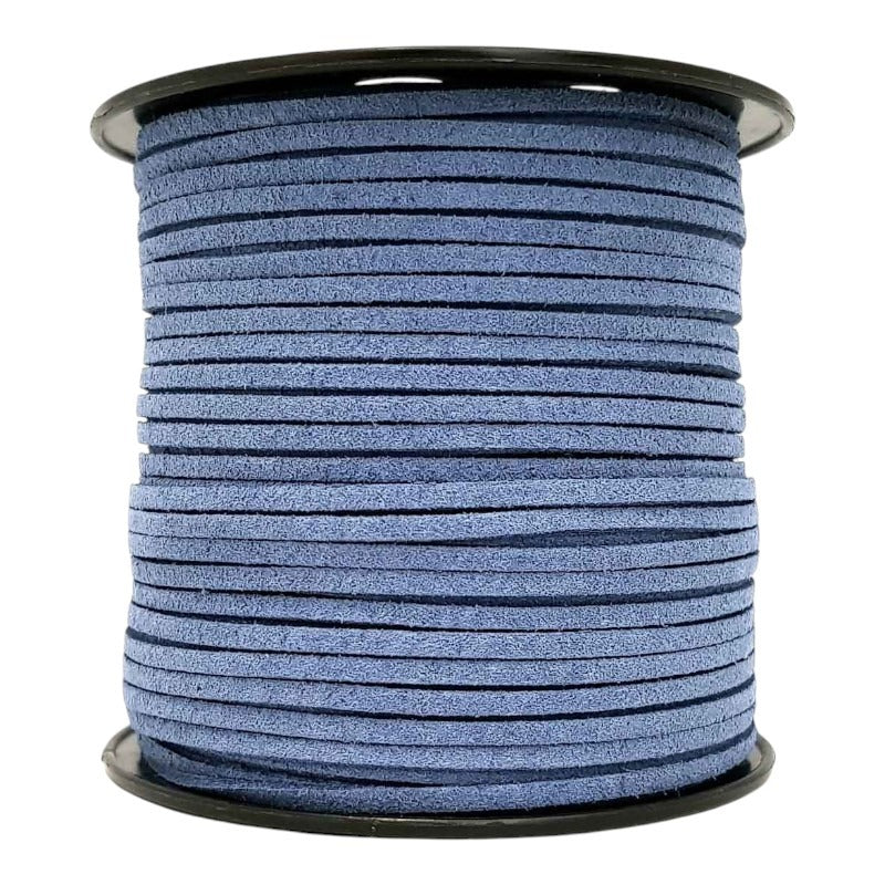 Imitation SUEDE CORD 2.7 Mm - 90 M REEL - DENIM BLUE