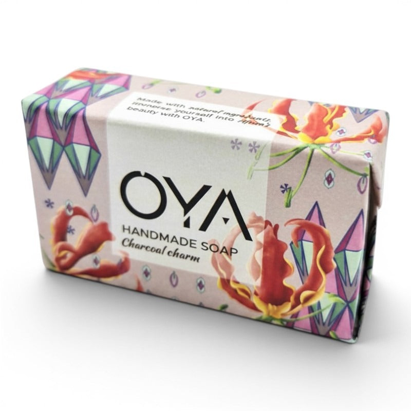 OYA Handmade Soap - Charcoal Charm, 115 g Bar