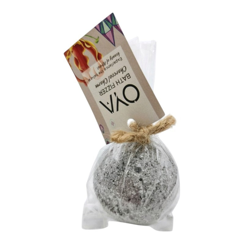 OYA Bath Fizzers - Charcoal Charm, Single Piece,