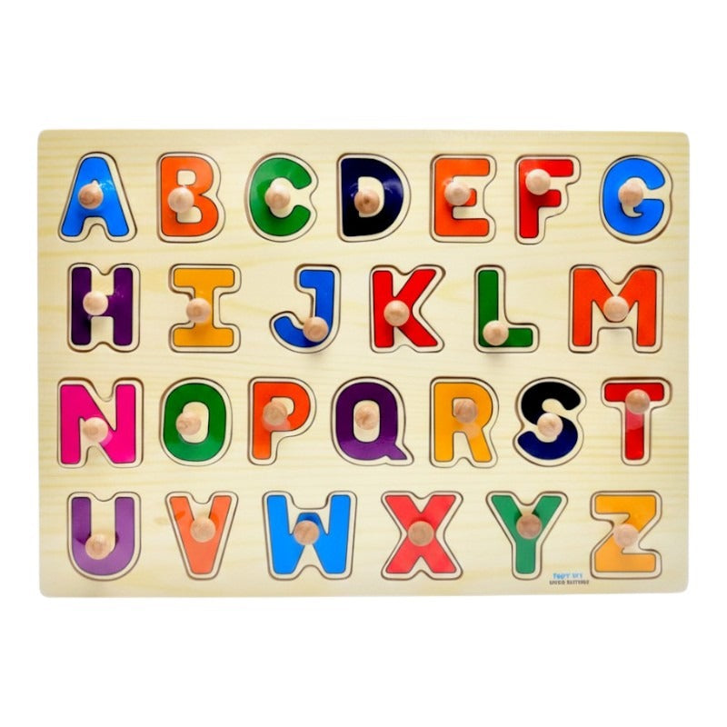 Wooden PEG Puzzle - Letters