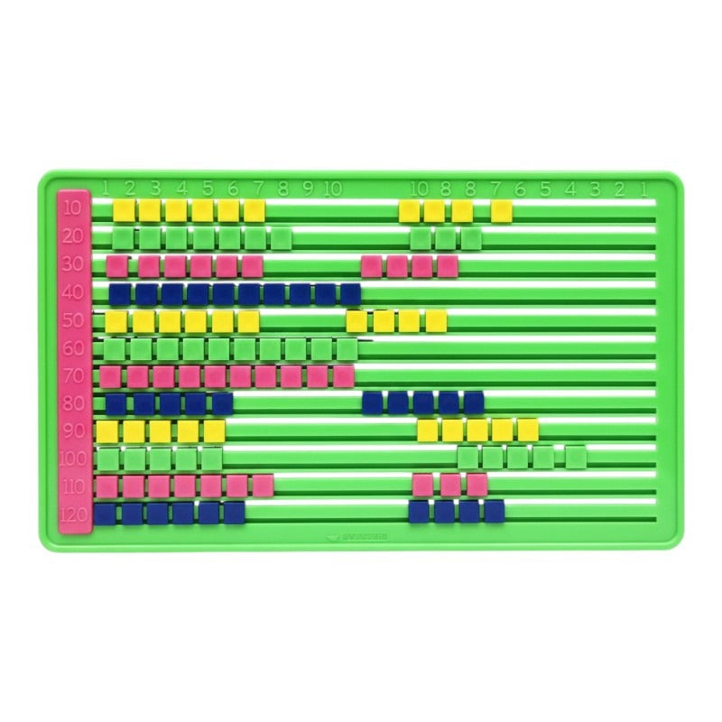 Abacus - Plastic Square Counting Beads, Green