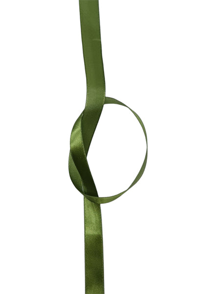 Satin Ribbon - 6 mm Avo Green