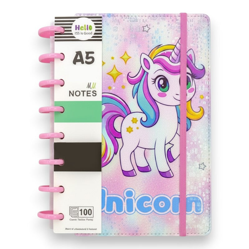Notebook - A5 - Unicorn - PINK