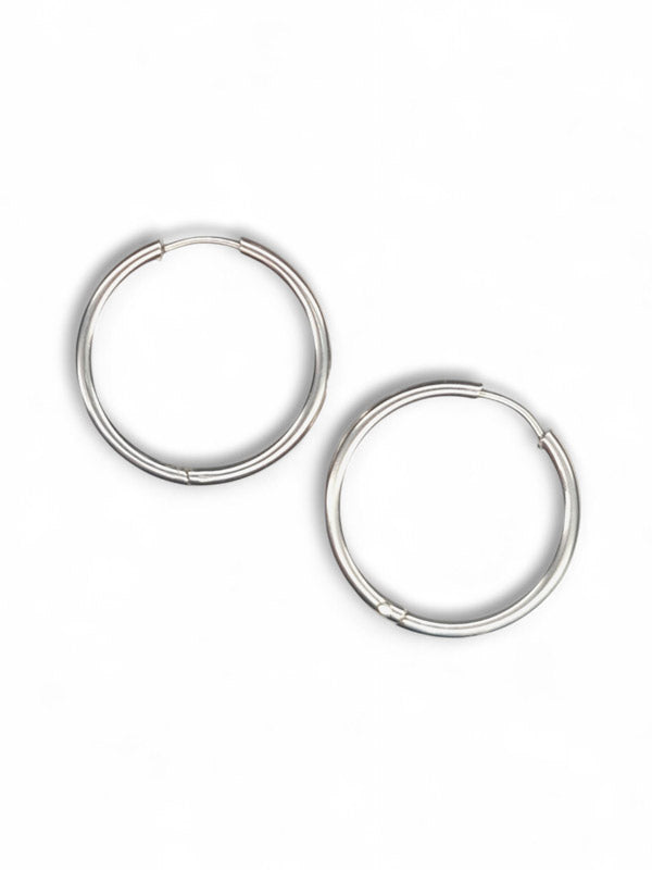 Stainless Steel Earrings - Round, Inside 18 mm