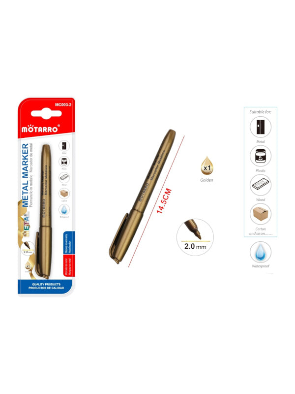 Motarro Metal Marker - Gold, 2 mm
