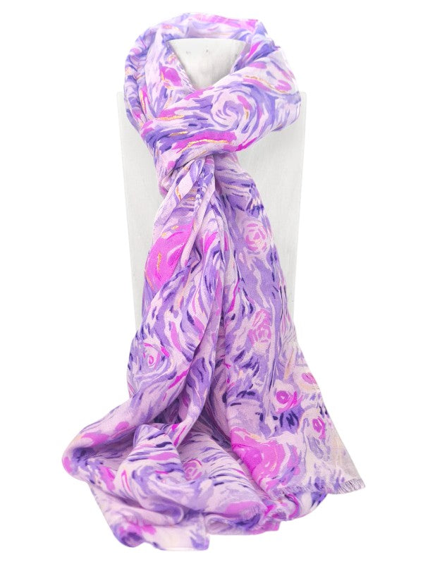 Scarf - Purple, ±180×82 cm