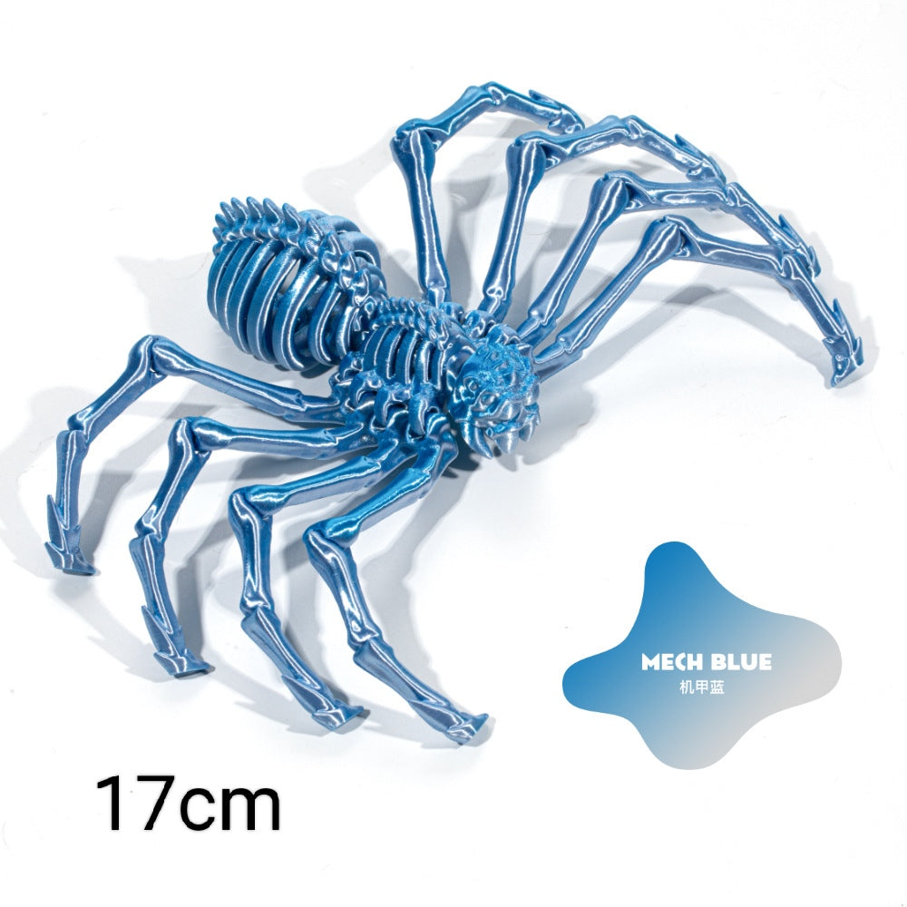 3D Fidget Spider L/blue 17 CM