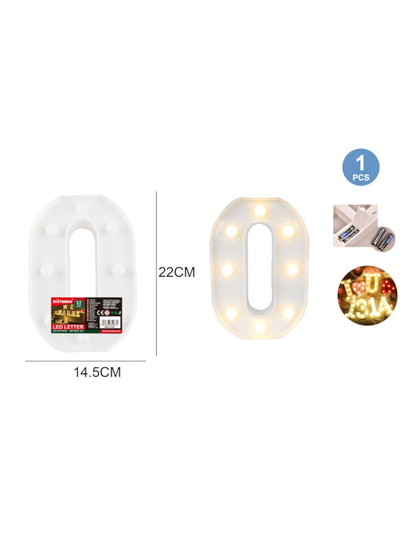 Motarro LED Numbers Light - 22 cm