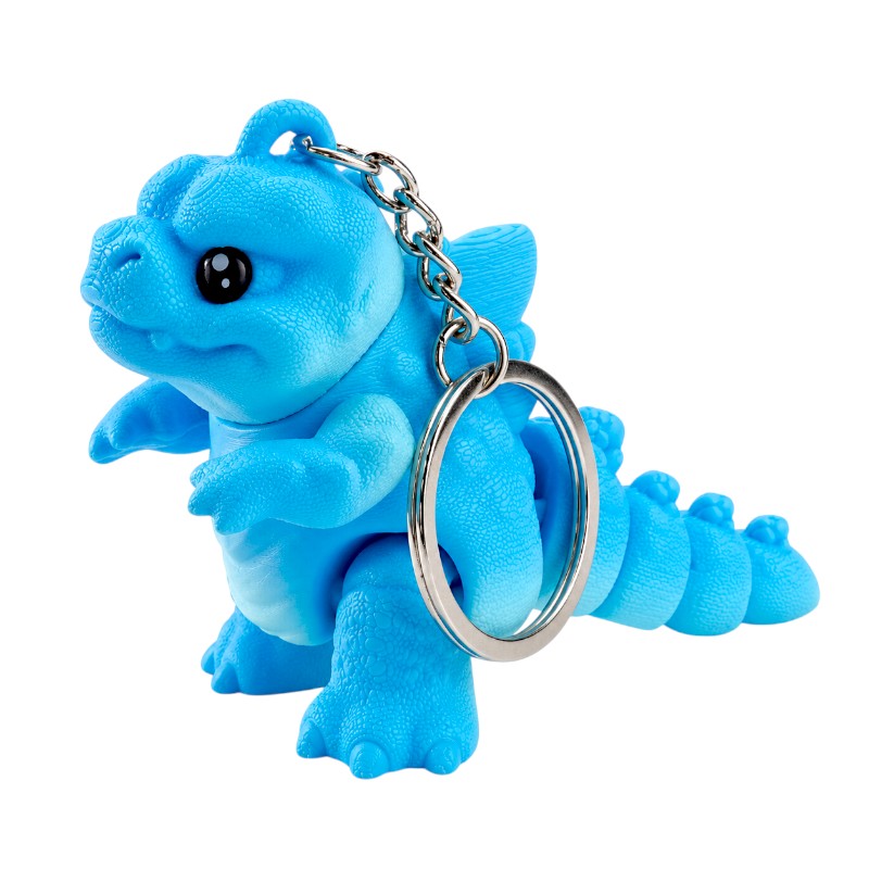 KEY CHARM Dinosaur - Blue