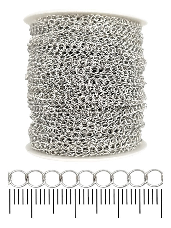 Chain - Silver, 4×5 mm, ±90 m