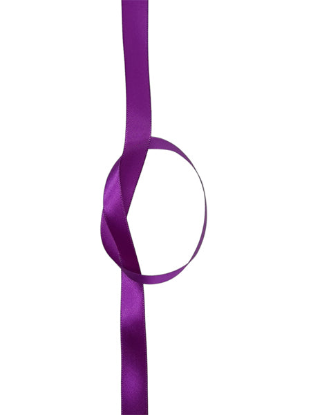 Satin Ribbon - 6 mm Purple