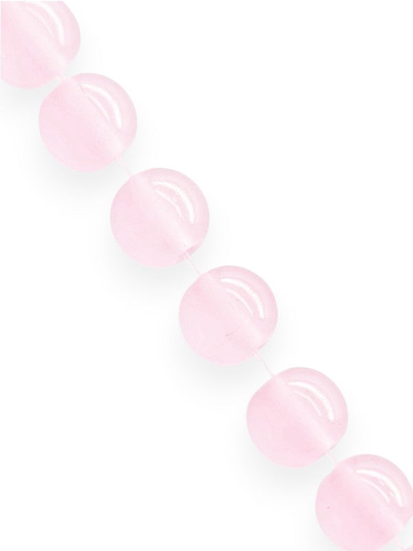GLASS BEADS - LIGHT PINK - 6 Mm - ±133-Piece