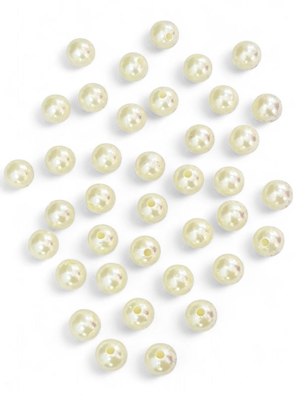 Beads - Cream, Size 12 mm, ±500 g/550-Piece