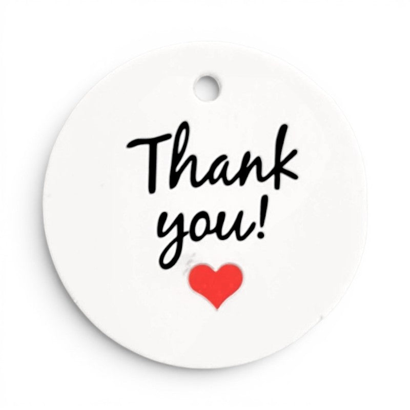 TAGS - THANK YOU 3.5 Cm + - 100-Piece