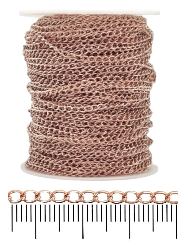 Chain - Rose Gold, 2×4 mm, ±47 m