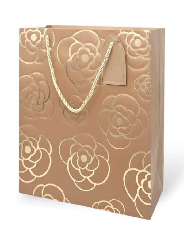 GIFT BAG - GOLD - ±32×26×12 Cm