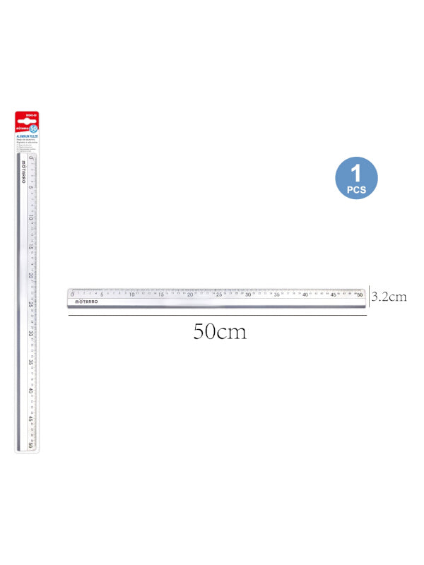 Motarro Aluminium Ruler - 50 cm