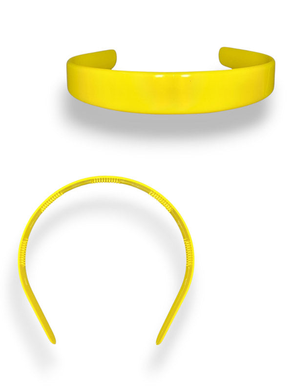 Alice Band - Yellow, 25 mm 6-Piece