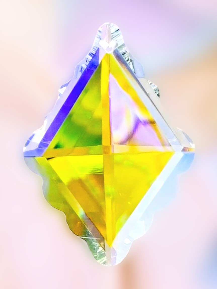 Chandelier Glass Crystal With AB Finish ±62×44 mm