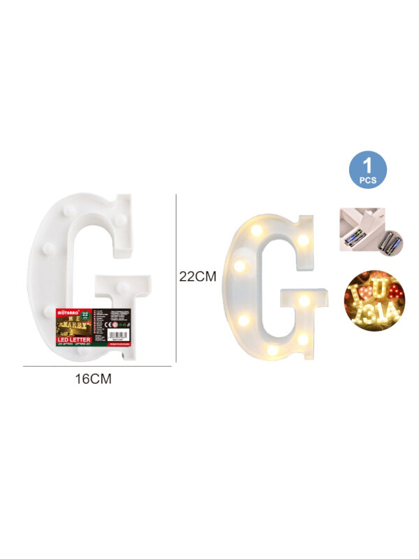 Motarro LED Letter Light - G, 22 cm