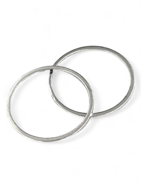 Metal - Round ±20 mm ±50-Piece Silver