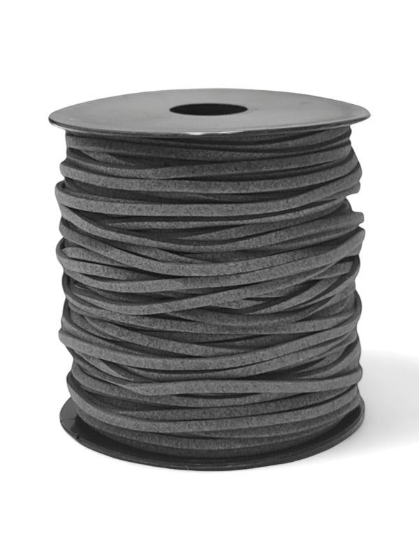 Faux Suede Cord - Dark Grey, 2.5 mm, ±45 m Reel