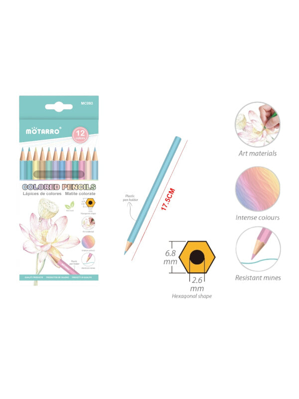 Motarro Colour Pencil - 12 Colours