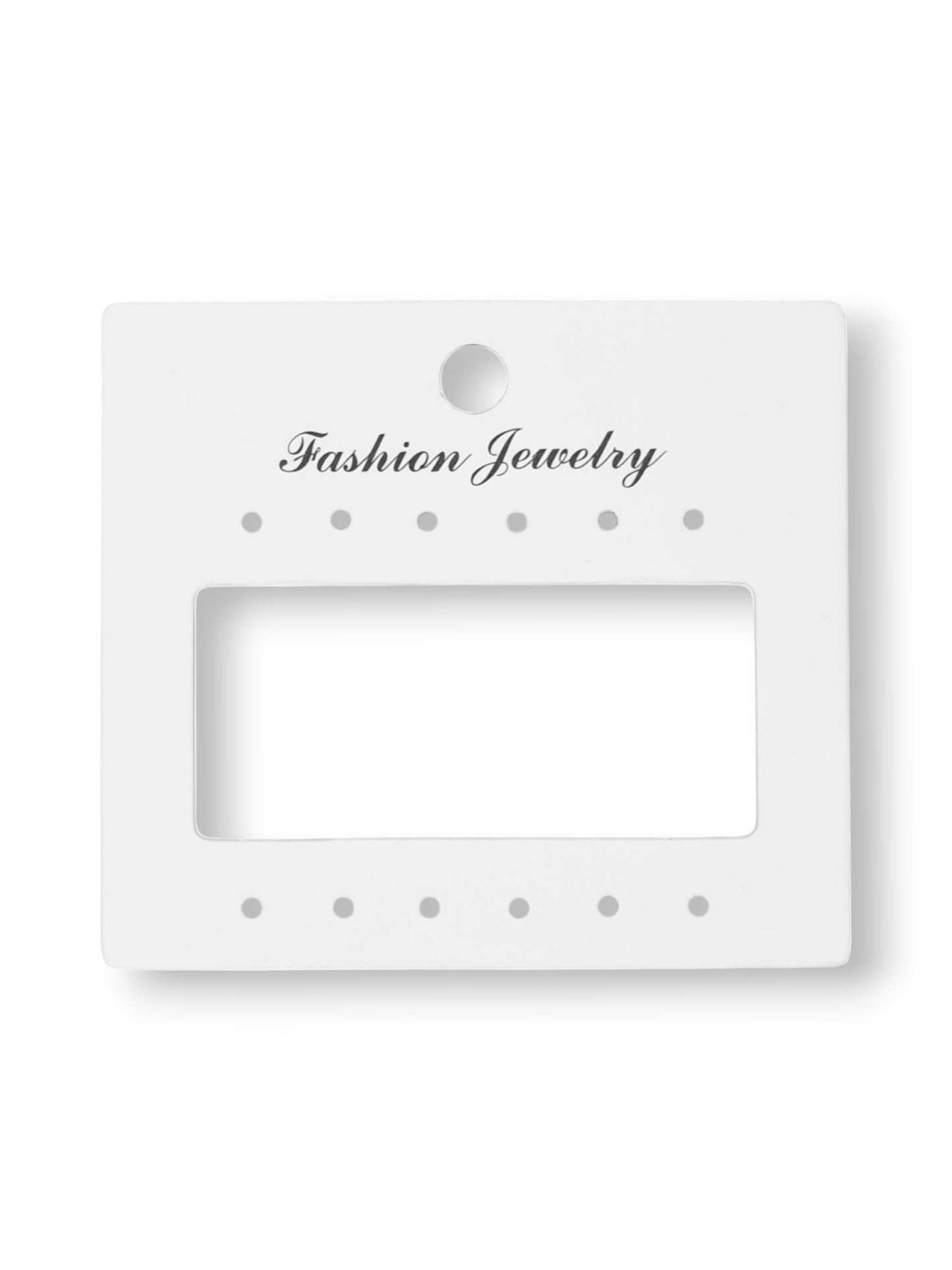 Jewellery Display Tags - Earrings, White, ±8×7.2 cm ±100-Piece