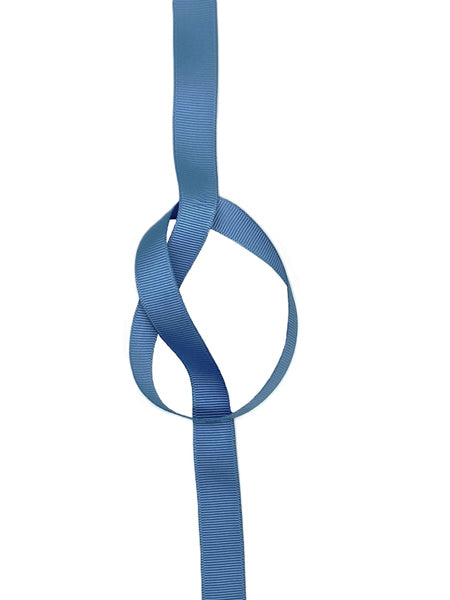 Petersham Ribbon - 25 mm Antique Blue