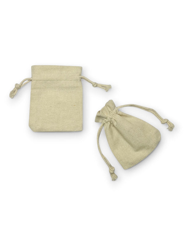 Cotton Bag - Natural, 8×10 cm ±10-Piece