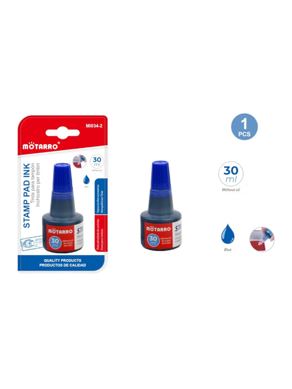 Motarro Stamp Pad Ink - Blue 30 ml