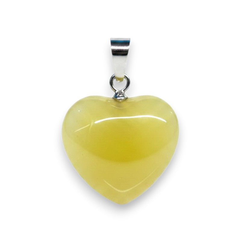 Synthetic STONE - HEART - Yellow - 20 Mm
