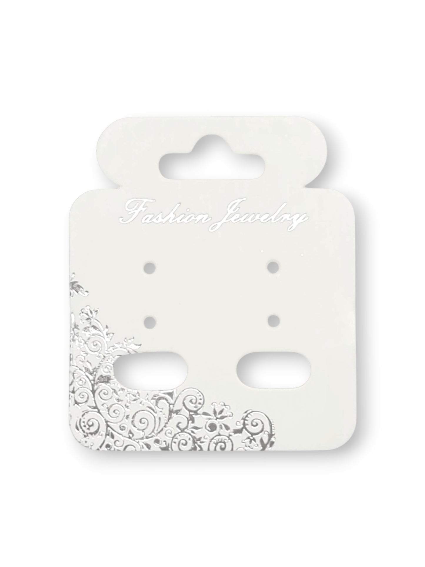 Jewellery Display Tags - Earrings, White, ±5.5×4.8 cm ±200-Piece