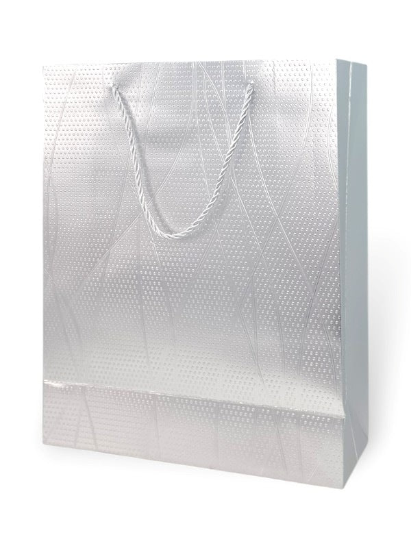 GIFT BAG - Silver - ±32×26×10 Cm