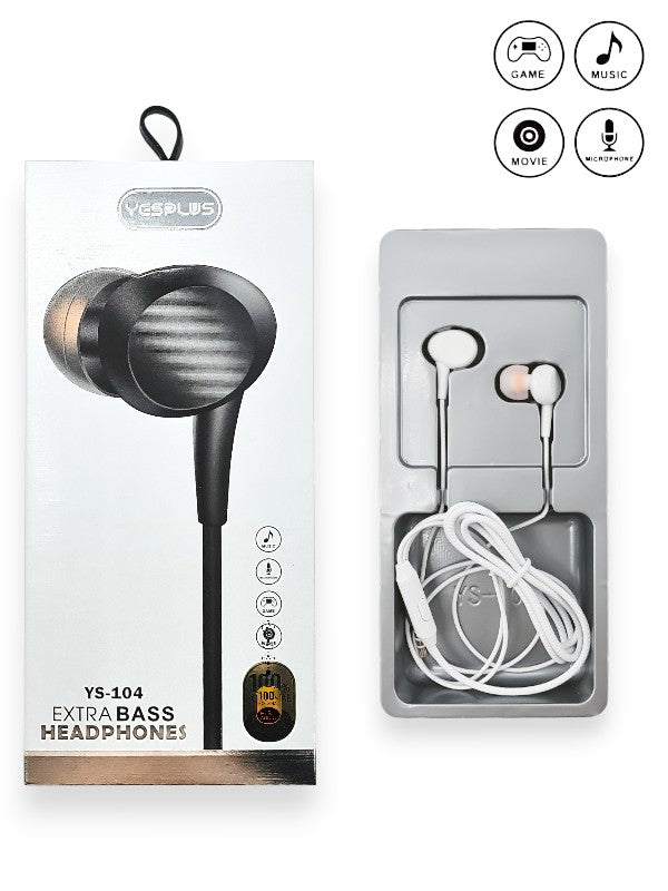Yesplus Ys - 104 - Earphone, White