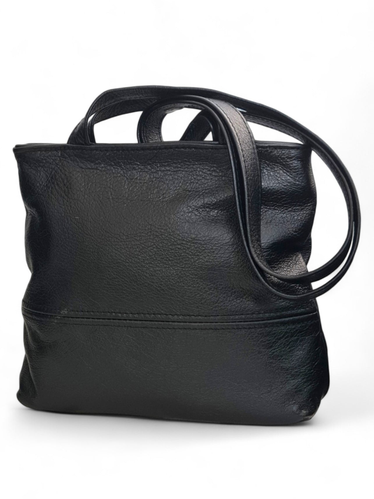 Leather BAG - BLACK ±26×29×10 Cm