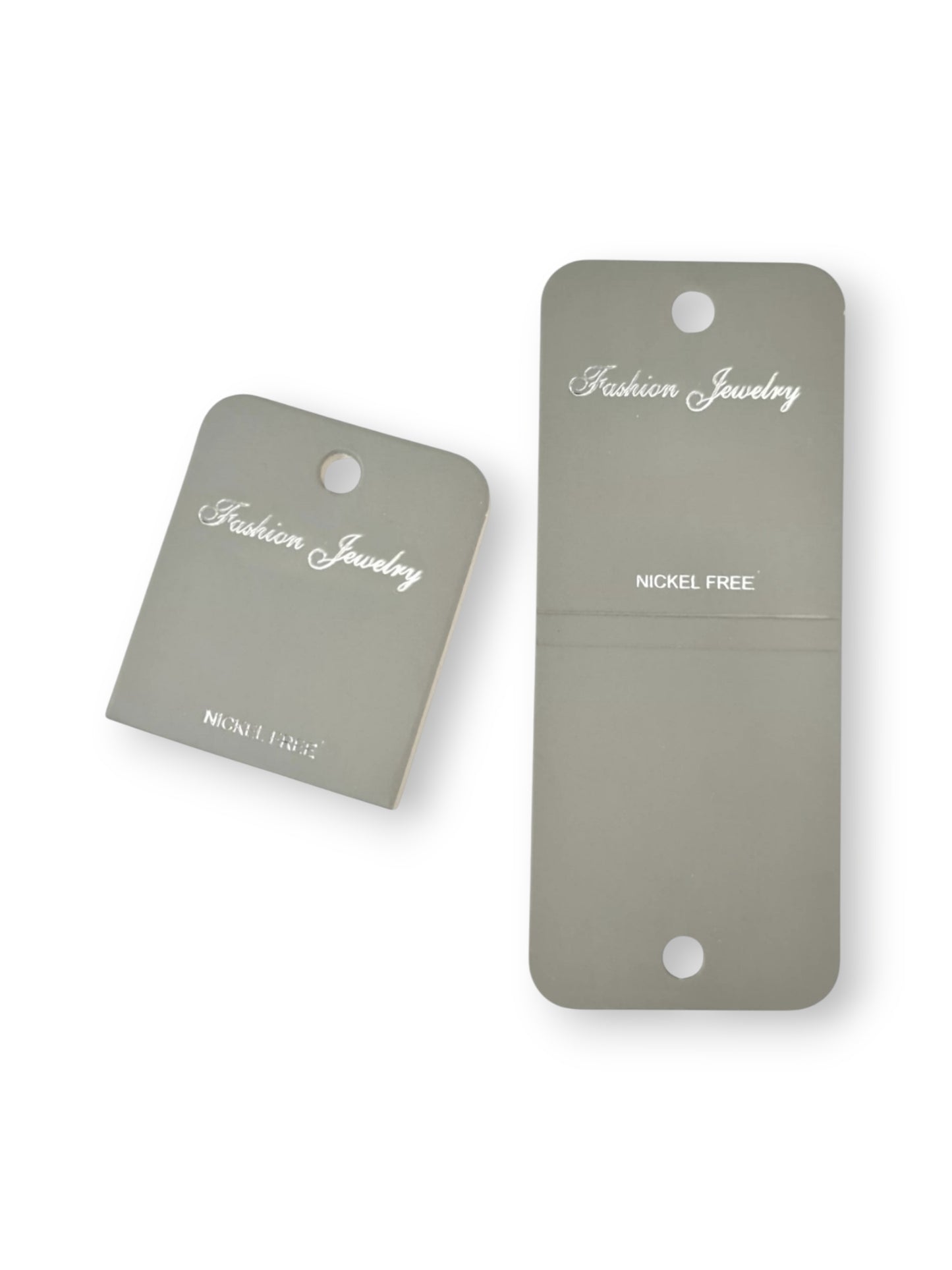 Jewellery Display Tags - Necklace, Grey, ±5×12 cm ±100-Piece