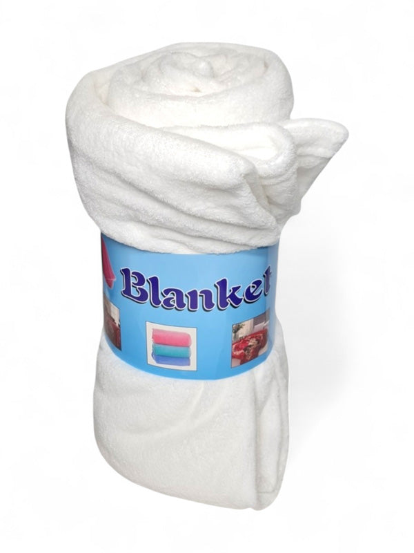 Blanket Coral Fleece ±150×200 cm White