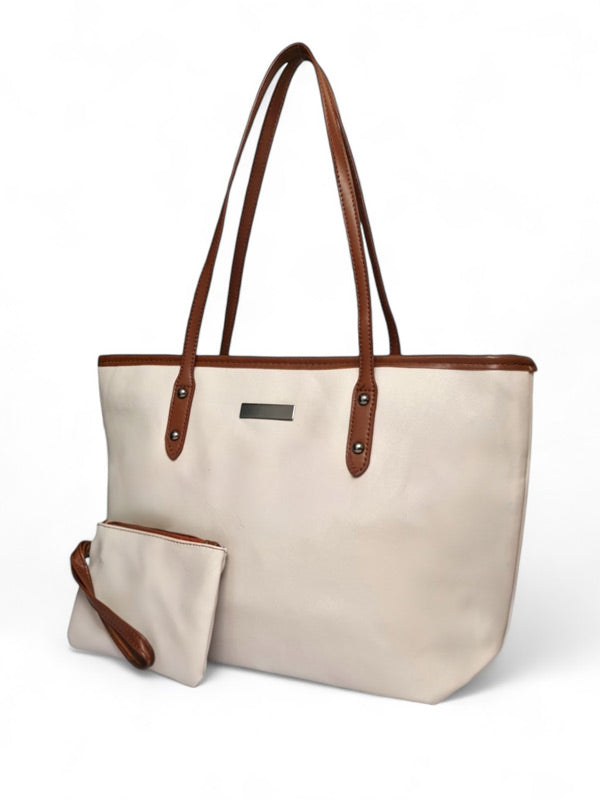 Ladies Bag - Beige ±26×40×14 cm