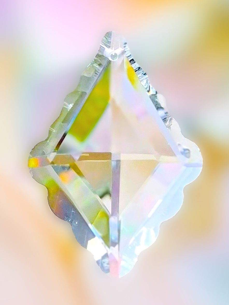 Chandelier Glass Crystal Clear ±62×44 mm