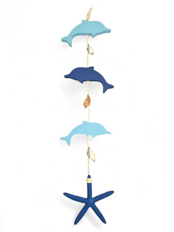 Nautical Hanging Dolphins ±13×58 cm