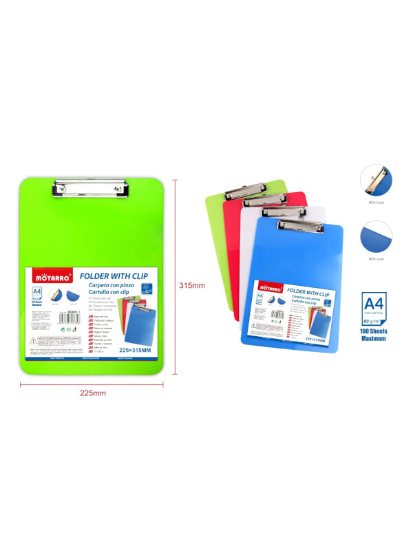 Motarro Clipboard - Green, 315x225 mm