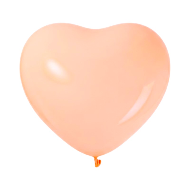 PARTY Balloons - LIGHT Orange Hearts - 10"