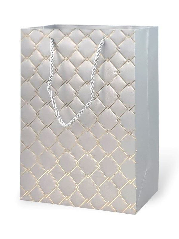 GIFT BAG - Silver - ±24×17.5×9 Cm